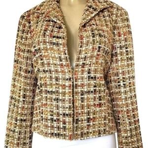 Lafayette 148 Wool Tweed Boucle Blazer Jacket